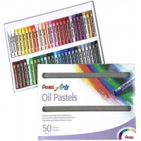 Pentel PHN Pastels a  l'huile Boite de 50 couleurs