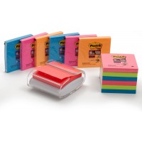 Post-it Devidoir Z-Notes Pro Blanc + 12 Blocs Z Notes Super Sticky