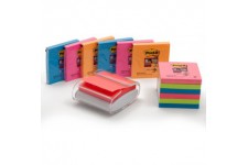 Post-it Devidoir Z-Notes Pro Blanc + 12 Blocs Z Notes Super Sticky