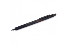 Stylo bille 600, pointe moyenne, encre noire, tige noire, rechargeable, Noir