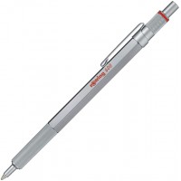 600 Stylo Bille, Pointe Moyenne, Encre Noir, Corps Argente, Rechargeable