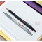 600 Stylo Bille, Pointe Moyenne, Encre Noir, Corps Argente, Rechargeable