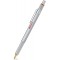 800 Stylo Bille, Pointe Moyenne, Encre Bleue, Corps Argente, Rechargeable