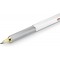 800 Stylo Bille, Pointe Moyenne, Encre Bleue, Corps Argente, Rechargeable