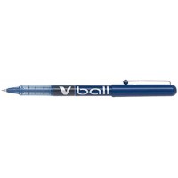Pilot V-Ball Stylo roller Pointe metal 0,5 mm Encre liquide Bleu - Lot de 12