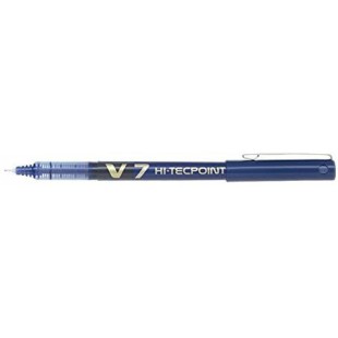 PILOT Stylos roller Hi-Tecpoint V7 Encre liquide Pte moyenne Bleu