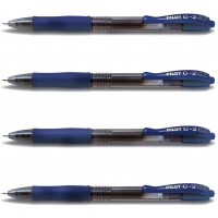 PILOT Stylo Roller encre Gel G2 10 Pointe Large 1 mm Bleu