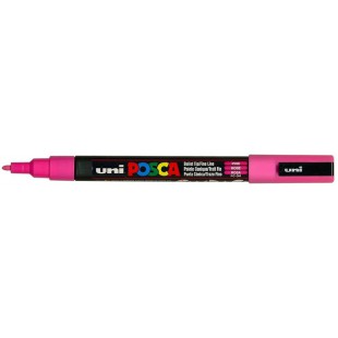 UNI-BALL Marqueur Pte conique fine POSCA PC3M 0,9-1,3mm Rose Clair