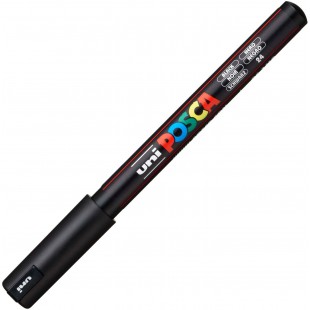 POSCA MARQUEUR NOIR EXTRA FIN 0.7MM