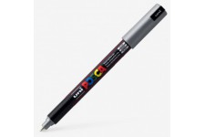 UNI-BALL Marqueur Pte calibree extra-fine POSCA PC1MR 0,7mm Argent