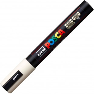 Uni-Ball Posca Marqueur Pointe ogive Moyen - Ivoire