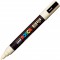 Uni-Ball Posca Marqueur Pointe ogive Moyen - Ivoire