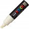 Uni-Ball Posca Marqueur a bout cisele Large - Ivoire
