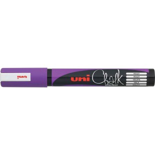UNI-BALL Marqueur craie Pte conique moyenne CHALK Marker PWE5M 1,8 - 2,5mm Violet