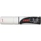 Uni 140095000 Marqueur de craie a pointe large, burin 8 mm - Blanc