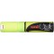 Uni 140103000 Marqueur craie a pointe large, burin 8 mm - Jaune fluorescent