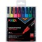 POSCA - Uni Mitsubishi Pencil - 8 Marqueurs PC3M - Pointe Conique - Pointe Fine - Marqueurs Peinture a  Base d'Eau - Tout Suppor