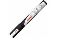 Uni 1400170217000 1,8-2,5 mm marqueurs a craie liquide a pointe ogive - Noir