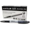 Stylos a bille Air UB-188-L, encre Super Ink noire, encre permanente, pointe sensation stylo plume, paquet de 12 un