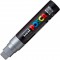 Lot de 5 : POSCA MARQUEUR ARGENT 15MM EXTRA LARGE