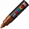 Uni-Ball Posca 181387 - Marqueur Pointe Large Conique PC - 7M, 4,5-5,5 mm, Marron