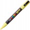 uni-ball Marqueur Uni Posca 186510 - Pointe ogive fine - 0,9-1,3 mm - Jaune clair