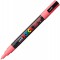 uni-ball Marqueur Uni Posca 186527 - Pointe ogive fine - 0,9-1,3 mm - Rose corail, rose