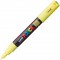 uni-ball Marqueur Uni Posca 186705 - Pointe ogive extra fine - 0,7 mm - Jaune clair