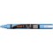 uni-ball Marqueur de fenetre et de craie UNI CHALK avec pointe ogive PWE-5M, bleu metallise
