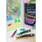 uni-ball Marqueur de fenetre et de craie UNI CHALK avec pointe ogive PWE-5M, bleu metallise