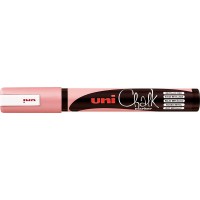 uni-ball 186216 Marqueur pour fenetre et craie Uni ChALK avec pointe ogive PWE-5M Rouge metallique