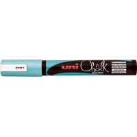 uni-ball Marqueur de fenetre et de craie UNI CHALK - Avec pointe ogive - PWE-5M - Vert metallique