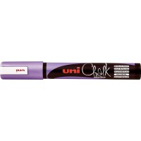 uni-ball Marqueur de fenetre et de craie UNI CHALK - Avec pointe ronde PWE-5M - Violet metallise