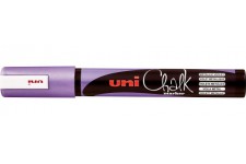 uni-ball Marqueur de fenetre et de craie UNI CHALK - Avec pointe ronde PWE-5M - Violet metallise