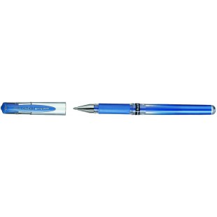 UNI-BALL Roller encre gel Signo Broad UM153 Grip Pte Large 1mm Bleu Metal