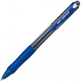 Uni-Ball Laknock Stylo retractable 1,0 mm Bleu