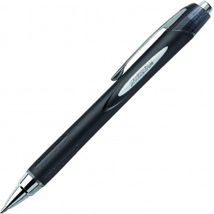 UNI-BALL - Roller encre gel JETSTREAM (SXN-210), noir Stylo a bille avec impression mecanique, sechage immediat lar