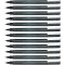 Uni-Ball Lot de 12 stylos avec pointe 0,05 mm Noir