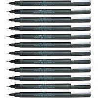 Uni-Ball Lot de 12 stylos avec pointe 0,05 mm Noir