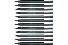 Uni-Ball Lot de 12 stylos avec pointe 0,05 mm Noir