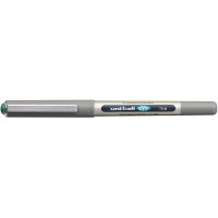 Uniball Uni Mitsubishi Eye UB 157 Stylo roller Pointe metal fine Encre liquide Verte Lot de 12