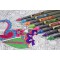 Uni-Ball UB157LV Stylo bille Vert, Gris, Argent