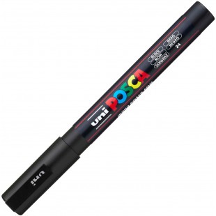 Marqueur peinture Uni-Ball Posca PC-3M, noir