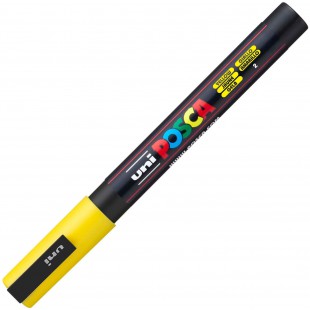 Uni-Ball Posca Marqueur Pointe fine - Jaune
