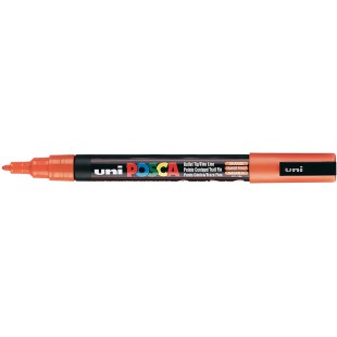 UNI-BALL Marqueur Pte conique fine POSCA PC3M 0,9 - 1,3mm Orange Fonce