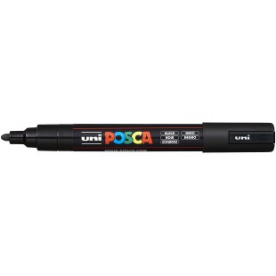 POSCA MARQUEUR NOIR 2.5MM CONIQUE MOYEN