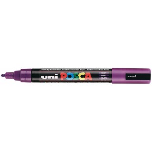 UNI-BALL Marqueur Pte conique moyenne POSCA PC5M 1,8 - 2,5mm Violet