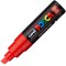 Uni-Ball PC8KR Marqueur Noir, Rouge