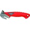 NT Cutter 489628 R-1200 Couteau de securite, Rouge/Argent