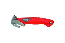 NT Cutter 489628 R-1200 Couteau de securite, Rouge/Argent